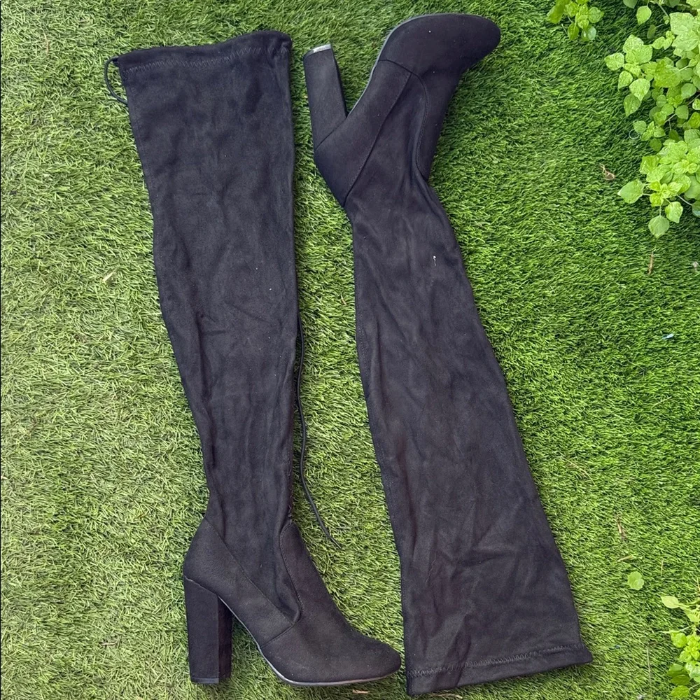 Fashion Nova Black Over-the-Knee Boots